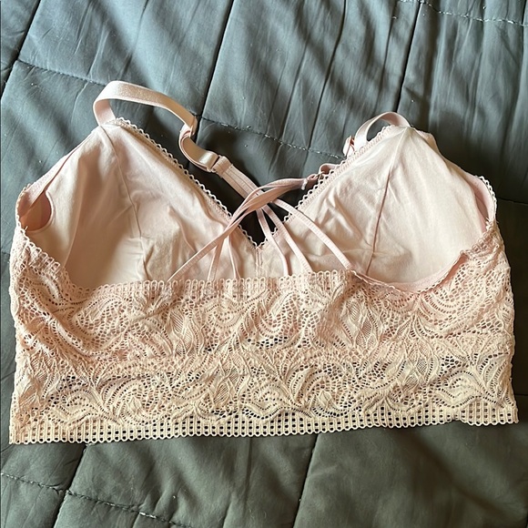 Lace Bralette in Soft Pink - Picture 2 of 3